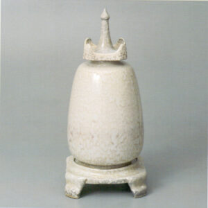 William Houson Taylor's showroom high fired scent bottle on stand.