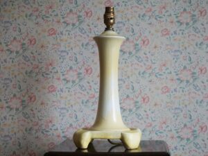 Yellow crystalline lamp.